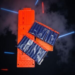 2 Nerf Soft Bullet Reload Clips 18 Clip & 8 Clip Plus NIP 24 Bullets